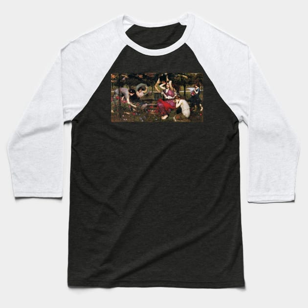 Flora and the Zephyrs, 1898 by John William Waterhouse Baseball T-Shirt by immortalpeaches